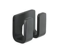 Gedy Outline Percha Doble Pared Latón Negro Mate