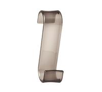 Gedy Percha, Resina termoplástica, Moka-Transparente, Color | L3,2 x P6,7 x H11,7 cm | Gancho | Enganche directo, sin taladro | Resina termoplástica