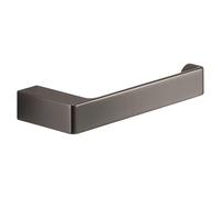 Gedy PIRENEI Portarrollos Papel higiénico baño, Gun Metal, Latón, Tratamiento PVD, 16,6 x 6,6 x 2,6