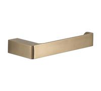 Gedy PIRENEI Portarrollos Papel higiénico baño, Oro Mate, Latón, Tratamiento PVD, 16,6 x 6,6 x 2,6