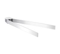 Gedy PIRENEI Toallero de baño Pared Doble, Cromo, Latón, 35,9 x 4,6 x 3,3