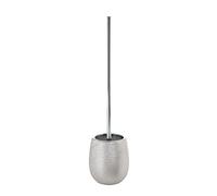 Gedy Plata, G-Astrid Escobilla WC de Apoyo, Dimensiones 47 X 11,5 X 11,5 CM Peso 0,648 kg, Escobilla de baño de cerámica, Años de Garantía 2, Diseño R&S, Único