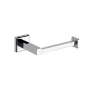 GEDY | Portarrollos de Papel higiénico Colorado de Acero Inoxidable y Cromado, fijable con Tornillos incluidos o Pegamento, Peso soportado 7 kg, 4,2 x 15,8 x 7,8 cm