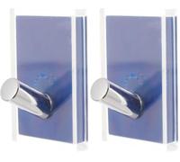 Gedy Rainbow Percha, Resinas termoplásticas, Transparente Azul, Simple (Paquete de 2)