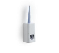 Gedy Seventy Dispensador Pasta de Dientes, Resinas termoplásticas, Blanco Mate, sin Taladro, 7 x 7,1 x 13, 100% Italia.