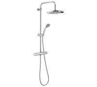 Gedy STAR MIX 00 Columna de ducha como con grifo termostatica, conjunto de alcachofa 4 posiciones, cabezal de ducha; flexo 150 cm, extensible 80-140 cm