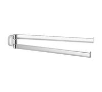Gedy Stelvio Toallero de baño Pared Doble, Cromo, Acero Inoxidable, 34 x 3,5 x 6,6