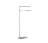 Sapho Accesorios de baño Gedy - Soporte con toallero, cuadrado, cromado 783113