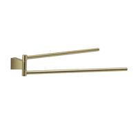 Gedy Tonale Toallero Doble Articulado Baño Pared Acero INOX Oro Mate