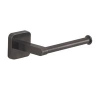 Gedy Tonga Portarrollos Papel Higiénico Baño Pared 14,3x6,9x4,7cm Acero INOX y Cromall Gun Metal PVD, Tornillos y Biadhesivo Incluidos
