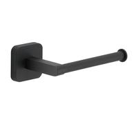 Gedy Tonga Portarrollos Papel Higiénico Baño Pared 14,3x6,9x4,7cm Acero INOX y Cromall Negro Mate, Tornillos y Biadhesivo Incluidos