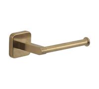 Gedy Tonga Portarrollos Papel Higiénico Baño Pared 14,3x6,9x4,7cm Acero INOX y Cromall Oro Mate PVD, Tornillos y Biadhesivo Incluidos