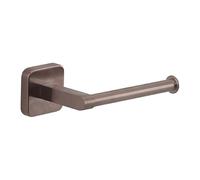 Gedy Tonga Portarrollos Papel Higiénico Baño Pared 14,3x6,9x4,7cm Acero INOX y Cromall Oro Rosa PVD, Tornillos y Biadhesivo Incluidos