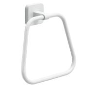 Gedy Tonga Toallero Argolla Móvil Baño Pared 17x4,6x16cm Acero INOX y Cromall Gun Metal PVD, Tornillos y Biadhesivo Incluidos