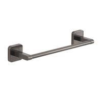 Gedy Tonga Toallero Barra Baño Pared 30cm Acero INOX y Cromall Gun Metal PVD, Portatollas con Tornillos y Biadhesivo Carga 7kg