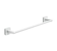 Gedy Tonga Toallero baño, Toallero Pared, Toallero Adhesivo, Toallero sin Taladro, 45 x 6,9 x 4,7, Blanco Mate, Acero Inoxidable