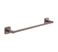 Gedy Tonga Toallero Barra Baño Pared 45cm Acero INOX y Cromall Oro Rosa PVD, Portatollas con Tornillos y Biadhesivo Carga 7kg