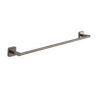Gedy Tonga Toallero Barra Baño Pared 60cm Acero INOX y Cromall Gun Metal PVD, Portatollas con Tornillos y Biadhesivo Carga 7kg