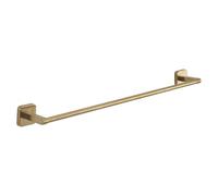 Gedy Tonga Toallero Barra Baño Pared 60cm Acero INOX y Cromall Oro Mate PVD, Portatollas con Tornillos y Biadhesivo Carga 7kg