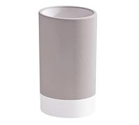 Gedy Tortora Chiaro, G-New Mizar, Baño, Portacepillos de cerámica, 2 años de garantía, diseño I+D, Medidas 10,8 x 6,4 x 6,4 cm, única