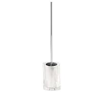 Gedy TWIST Escobillero baño, Resina, Blanco satinado, 12 x 13,5 x 47