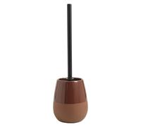 Gedy Wilma Escobillero Baño Suelo ø13x41cm Cerámica Cerdas Nylon Acabado Terracota, Escobilla WC Moderna Serie Coordinada
