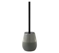 Gedy Wilma Escobillero Baño Suelo ø13x41cm Cerámica Cerdas Nylon Acabado Verde Salvia, Escobilla WC Moderna Serie Coordinada