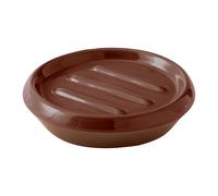 Gedy Wilma Jabonera Baño Sobremesa ø12,2x3cm Cerámica Acabado Terracota, Portajabón Baño Moderno Serie Coordinada