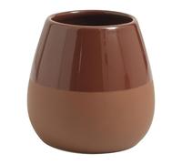 Gedy Wilma Portacepillos Dientes Baño Sobremesa ø10x10cm Cerámica Acabado Terracota, Vaso Portacepillos Baño Moderno