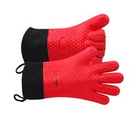 GEEKHOM Guantes de Horno de Silicona Resistentes al Calor, Guantes de Barbacoa, Guantes de Cocina Impermeables, Accesorios de Cocina para Hornear, Barbacoa, Parrilla, Pizza, microondas, Horno,