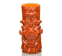 Geeki Tikis Disney The Lion King Timon and Pumbaa - Taza de cerámica | Vaso de cóctel para licor y bebidas | Capacidad para 28 onzas