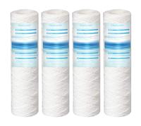 Geekpure Cartucho de filtro de agua de sedimentos de hilo enrollado de polipropileno de 2,5 x 10 pulgadas para eliminar el óxido de arena y sedimentos - 5 micrón, paquete de 4