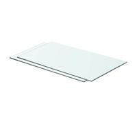 GeenYuu Estantes 2 Unidades Panel de Vidrio Transparente de 60x30 cm para Almacenamiento y exhibición en salón Cocina Dormitorio Oficina y baño