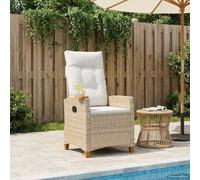 GeenYuu Silla reclinable con Bandeja para té para Exterior jardín terraza Patio balcón Porche Camping Playa Piscina Plegable apilable con cojín ergonómica Respaldo reposabrazos Ideal para Descanso y