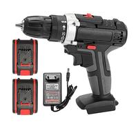 Geevorks Taladro Atornillador 36V 1450rmp 28N.m Destornillador Eléctrico con 2 * 1300mAh Baterías Recargables Destornillador Inalámbrico con LED Luz para Doméstico y Transporte al Aire Libre