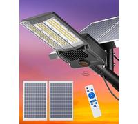 Gefolly Farolas Solares Exteriores, SL-9900W Luces Solares Exterior | 6500K Focos Led Exterior Solares con Sensor de Movimiento, IP67 Impermeable Potente Farolas Para Jardín Para Jardín, Garaje