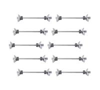 GEFONG Pernos de Conector de la Encimera M6 Longitud 150mm Acero Galvanizado Muebles de Cocina Tornillos de Conexión para Unión Reprimición y Fijación 10 Piezas