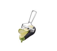 GEFU Y-PRO - Cortador de hojas de verduras - 0-4 mm de acero inoxidable dentado en forma de Y cortador de verduras con raspador reversible