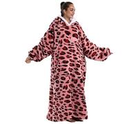 Gegeryozer Manta con capucha ultra suave con mangas, cálida manta de franela para vestirse para el hogar, sofá y la cama, Talla única