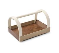 Gejst Bandeja con asas Kydo 40.5×27×23.5 cm Roble oscuro-beige blanco