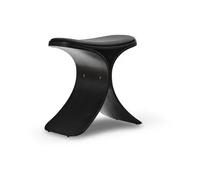 Gejst Taburete Luno 48×28×72 cm Roble negro-cuero negro