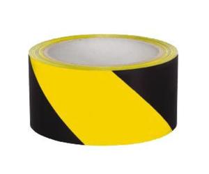 Geko banda cinta señalizacion rollo 7 cmx200 m amari-negra 200-6