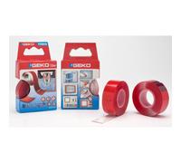 Geko cinta doble cara adhesiva transparent power 19mmx1,5m 20010