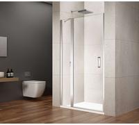 Gelco Loro - Puerta de ducha de 100 cm, cristal transparente/cromo GN4610