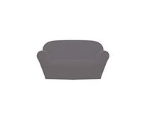 GEMITEX Funda para sofá Flexible de 2 plazas, Color Gris, Fabricada en Italia, Universal, bielástico, con Bastones para Cortinas