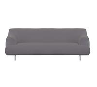 GEMITEX Funda para sofá Flexible de 4 plazas, Color Gris, Fabricada en Italia, Universal, bielástico, con Barras de Cortina