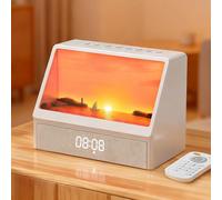 Gemmac Despertador Amanecer Simulador Luz Nocturna Inteligente Altavoces Bluetooth Ruido Blanco 12 Sonidos Relajantes Temporizador Musica Para Dormir Decoracion Hogar Habitacion Night Light Adultos
