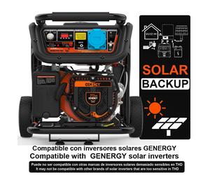 Generador automático gasolina genergy moncayo sol, 4,5kw - avr - apoyo fotovoltaica