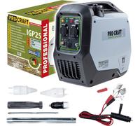 Generador de corriente con inversor de gasolina Procraft IGP25 1800 W 4000 ml 2× 230 V, 1× 12 V CC salida