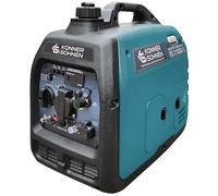 Generador de gas LPG/gasolina KS 3100iG S de Könner & Sönnen. Generador de corriente de emergencia 3100 W, toma Schuko de 230 V, 2 puertos USB, indicador LED, modo ECO, generador de energía EURO V.